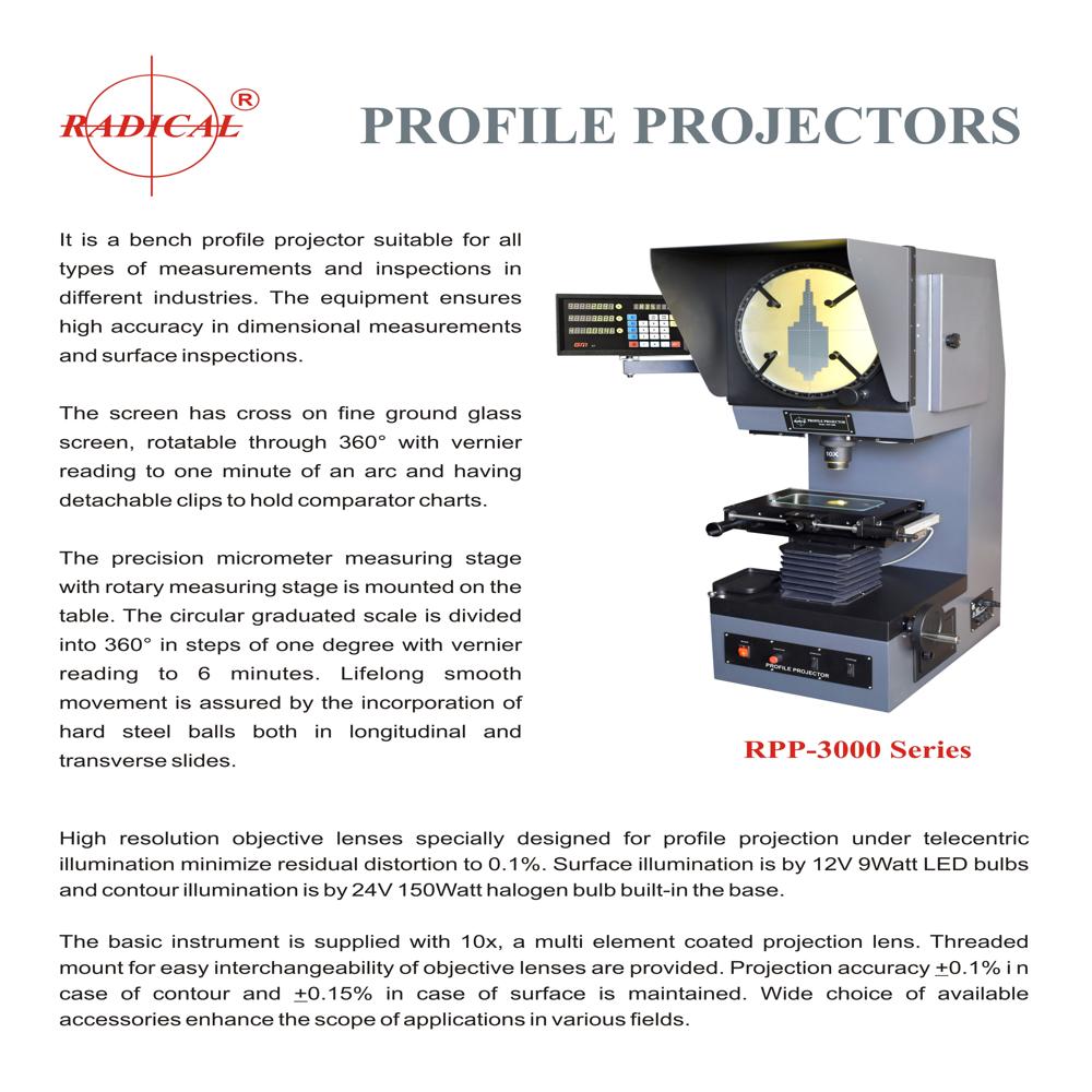 Universal Profile Projector Rpp-3000 - Brightness: Adjustable Iso