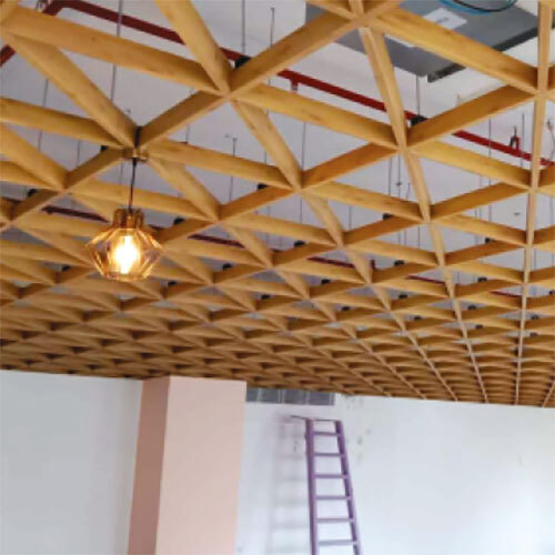 Square And Triangular Grid Baffle Ceiling