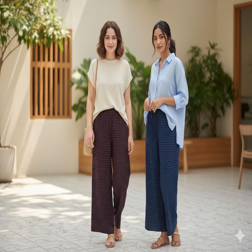 Rayon Palazzo Pant - Color: Different Available