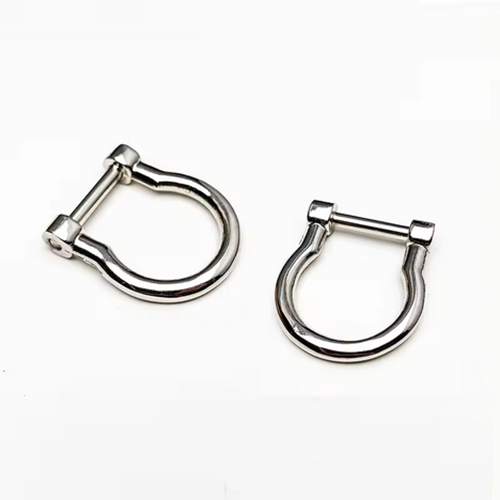 Zinc Alloy Metal Buckle Horseshoe U-Shaped Removable Screw D-Ring (Suitable for Bag Accessories)