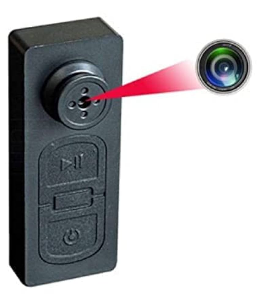 Spy Button Camera - Color: Black