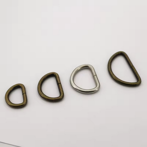 Garment Luggage Sewing Handmade Accessories DIY Leather Craft Bag Purse D Rings Alloy Clasp D Ring Buckle