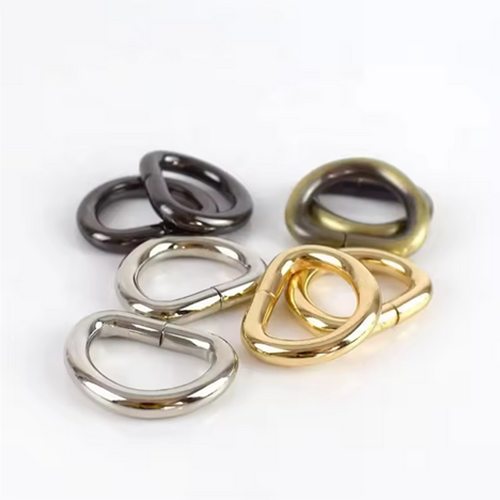 Garment Luggage Sewing Handmade Accessories DIY Leather Craft Bag Purse D Rings Alloy Clasp D Ring Buckle