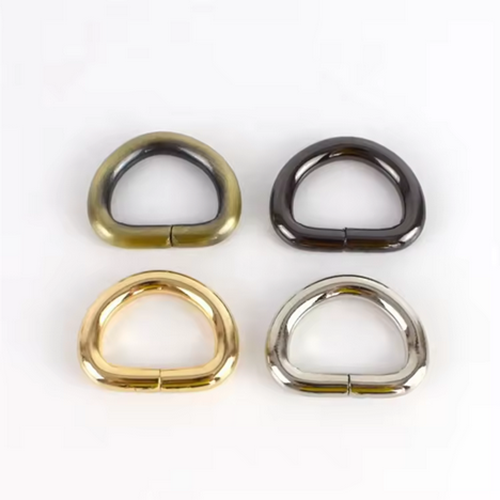 Garment Luggage Sewing Handmade Accessories DIY Leather Craft Bag Purse D Rings Alloy Clasp D Ring Buckle