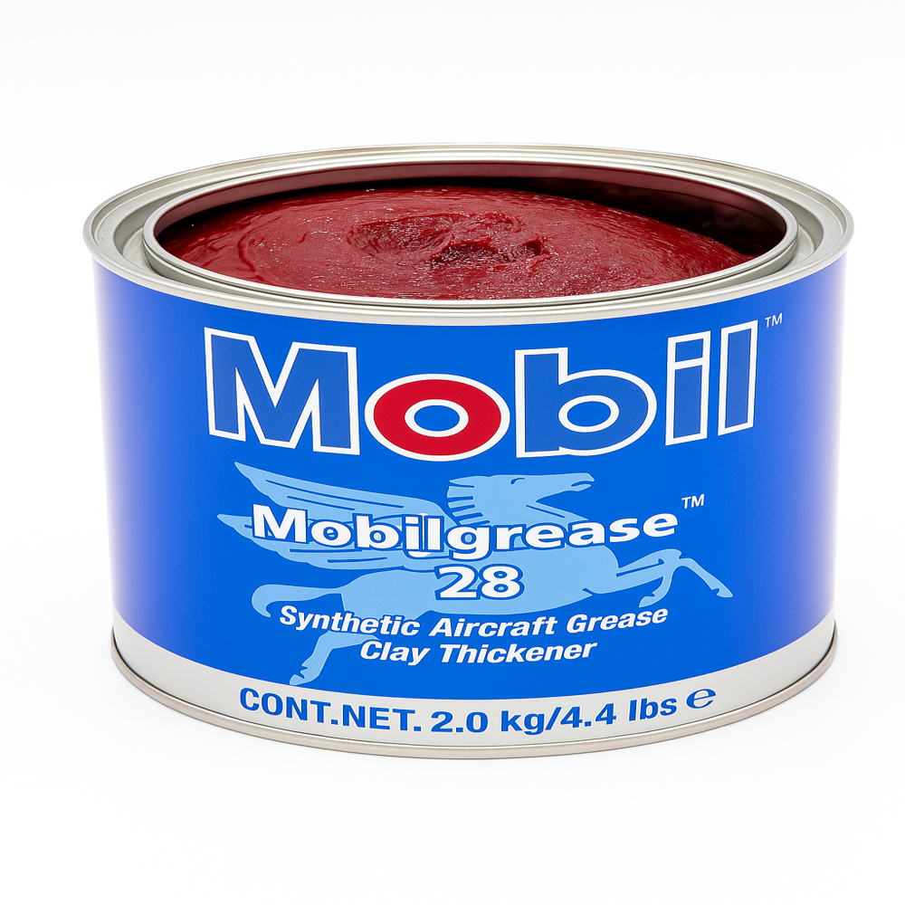 Mob-il 28 Aircraft Synthetic Grease - Color: Red