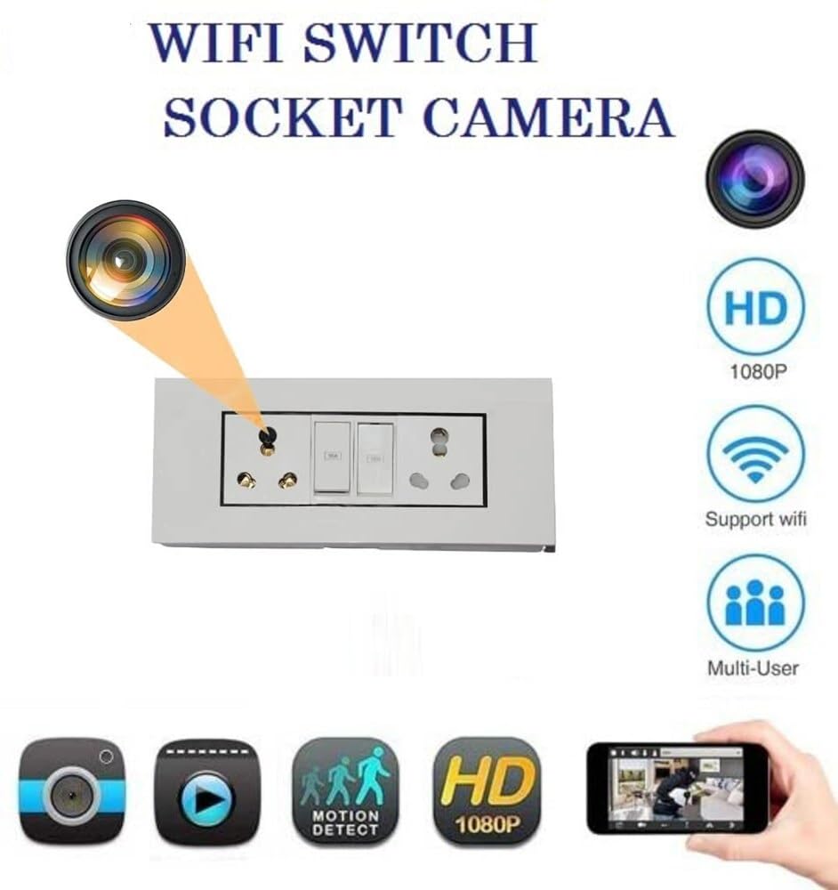 Spy Wifi Modular Switch Socket - Color: White