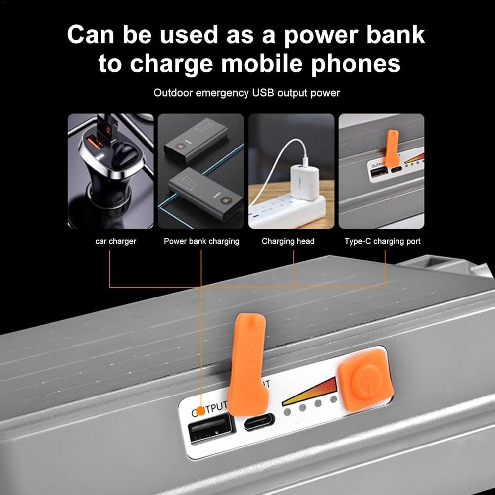 Portable Solar Led Work Light - Color: White