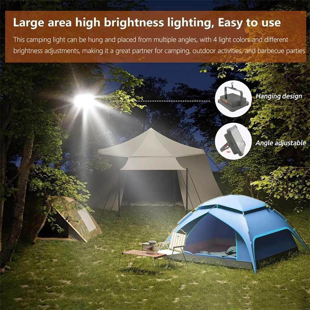 Portable Solar Led Work Light - Color: White
