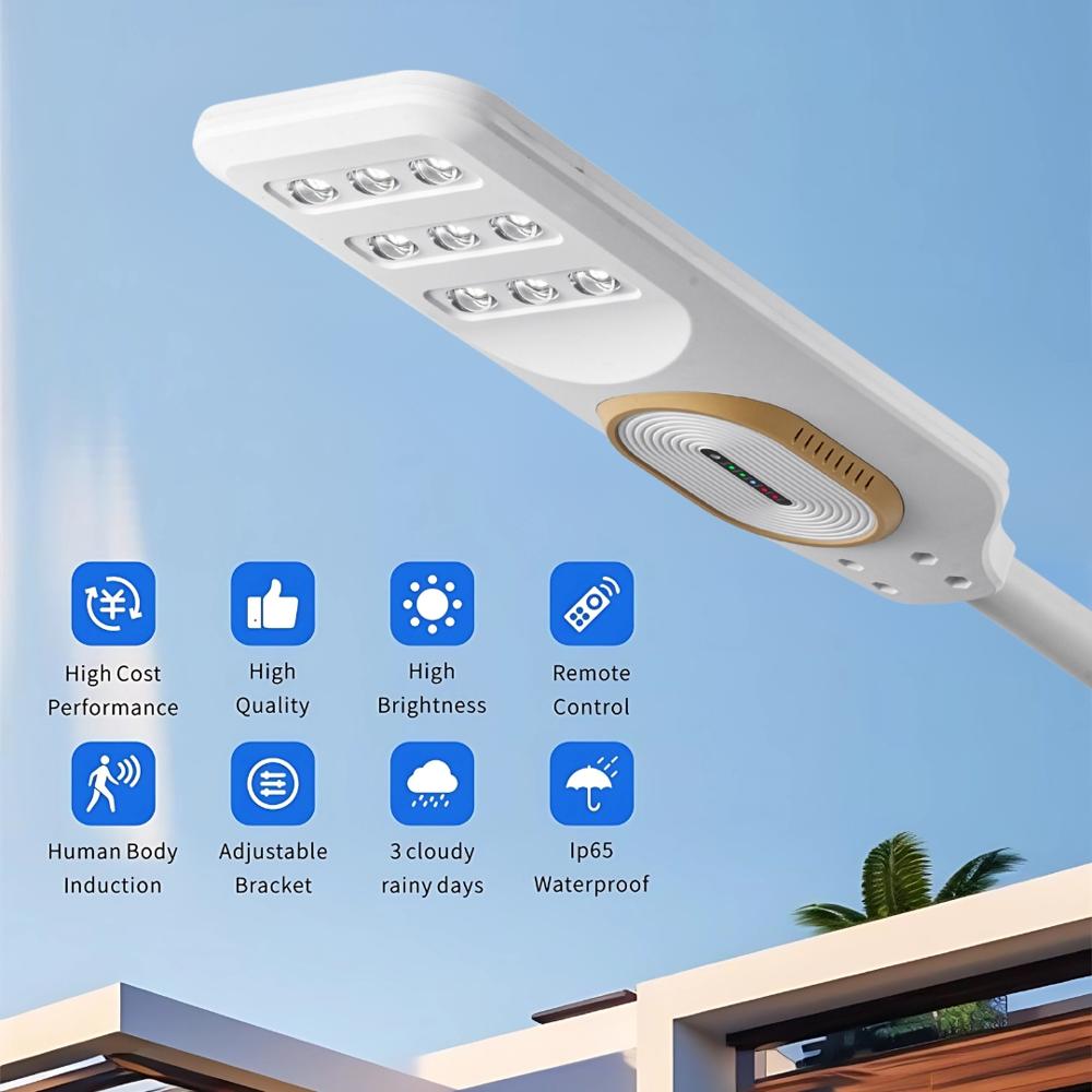 200W Solar Integrated Street Light with Motion Sensor