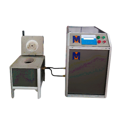 Silver Melting Induction Furnace - Gold & Silver, Max Temp 1150°C, 5-30 kW Power, Microcontroller Control, IGBT Heating, Warranty Included, Grey Finish