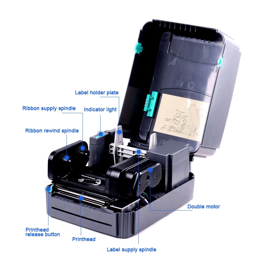 Tsc Ttp 244 Pro Barcode Printer - Durable Plastic Design, 2.5 Kg Lightweight, 203 Dpi Maximum Resolution | Automatic High-performance Labeling Solution