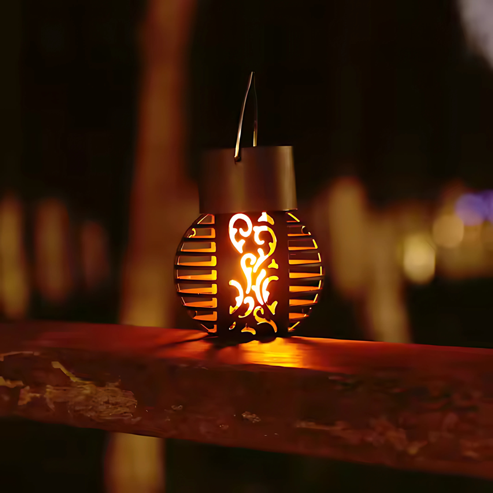Solar Flicker Flame Lantern Light