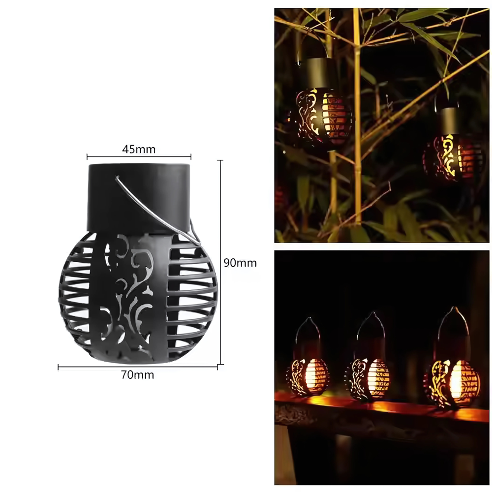 Solar Flicker Flame Lantern Light - Efficiency: 95%