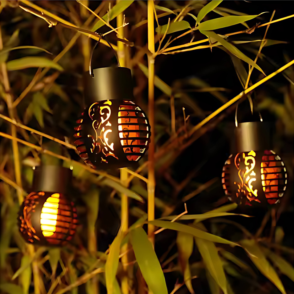 Solar Flicker Flame Lantern Light