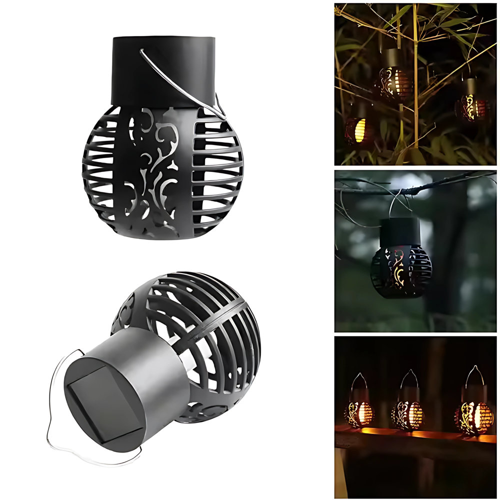 Solar Flicker Flame Lantern Light