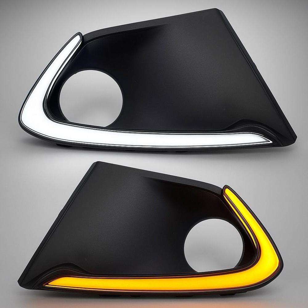 K D Drl Day Time Running Light Compatible for Baleno with Turn Signal Imported (Neon Type) Complete Wiring Upto 2018 Model