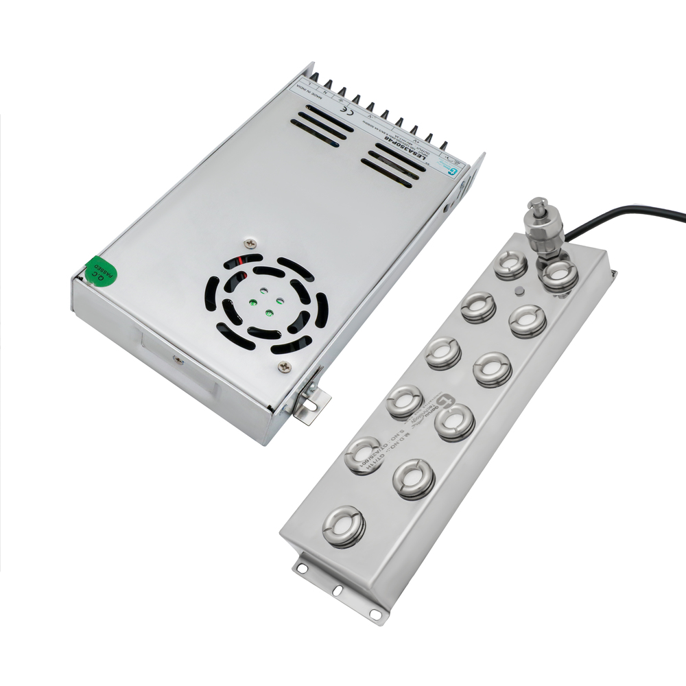 11 Head Mist Maker With Smps - Color: Silver