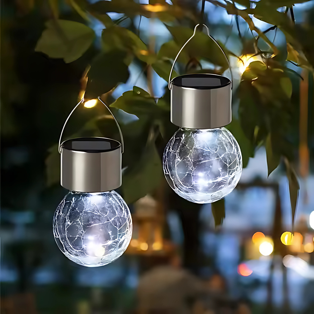 Solar Hanging Wishing Bottle Small Light