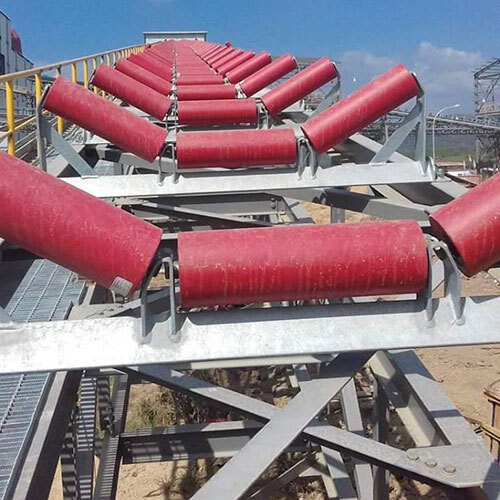 Stainless Steel Conveyor Roller - Color: Red