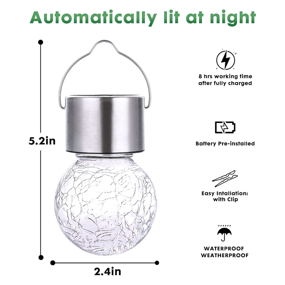 Solar Hanging Wishing Bottle Small Light