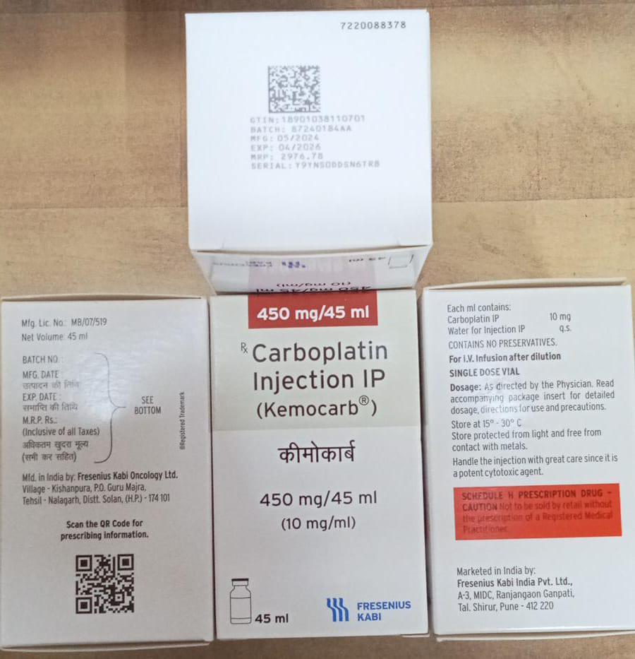 KEMOCARB 450mg INJECTION