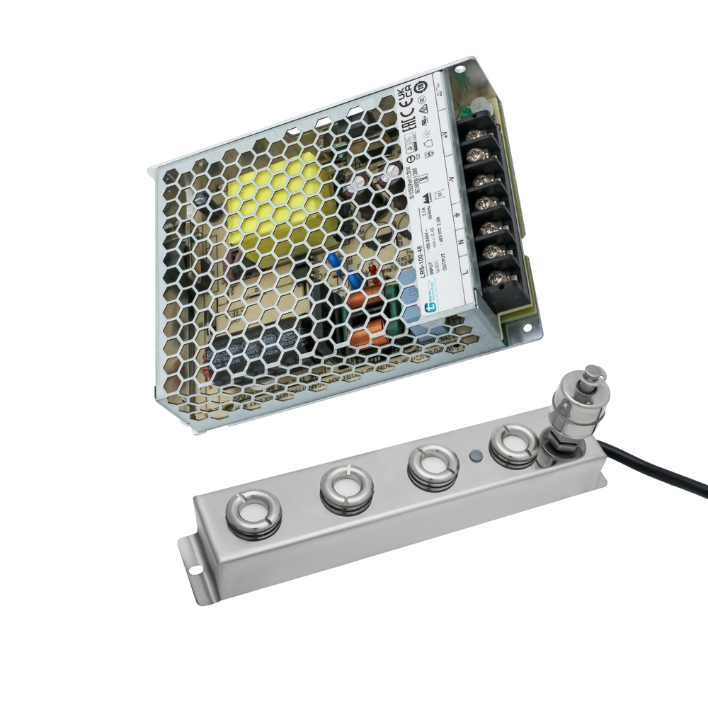 4 Head Mist Maker With Smps - Color: Silver