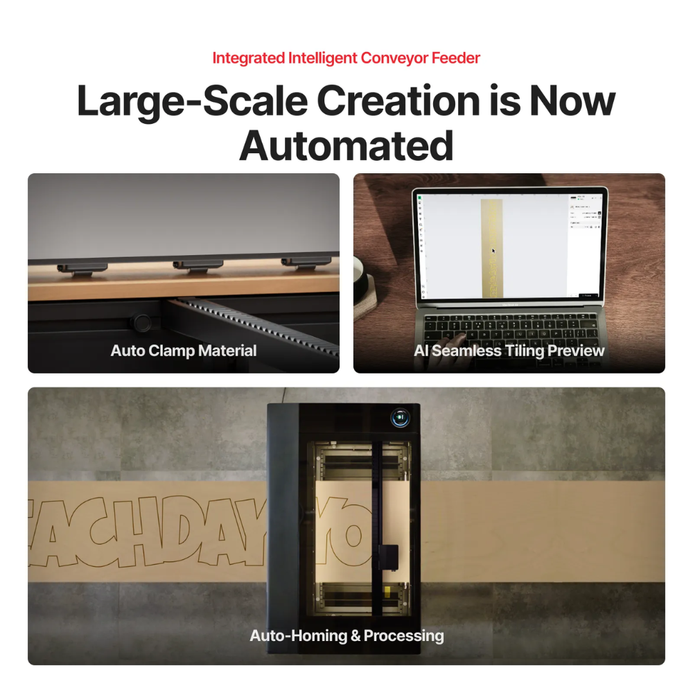 xTool P3 80W Flagship CO2 Laser Cutter with Intelligent Automation P3 All In One Bundle