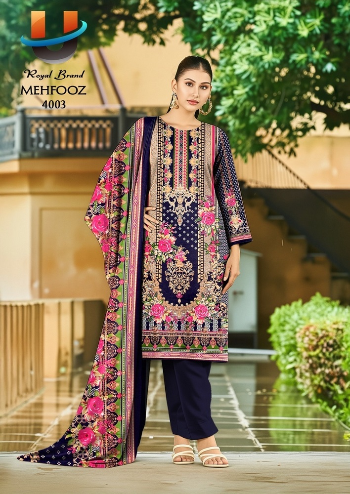 Royal Mehfooz Vol-4  Dress Material