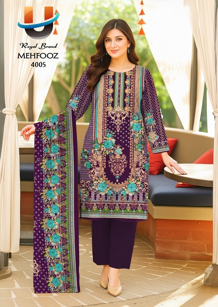 Royal Mehfooz Vol-4  Dress Material