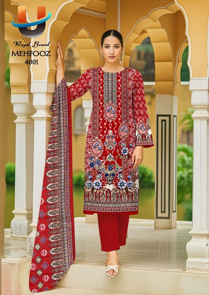 Royal Mehfooz Vol-4  Dress Material