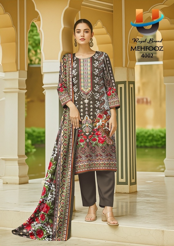 Royal Mehfooz Vol-4 A Dress Material - Color: Multicolor