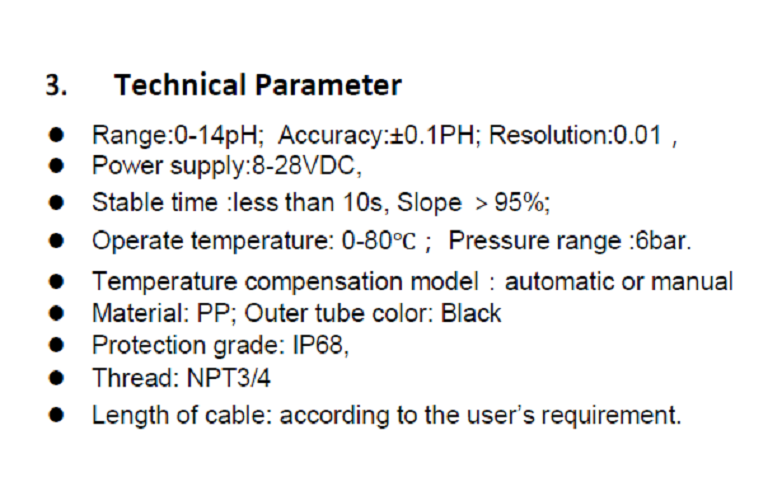 Online Digital Ph/orp/tds/tss Sensor - Accuracy: A A 0.1 Ph Ph