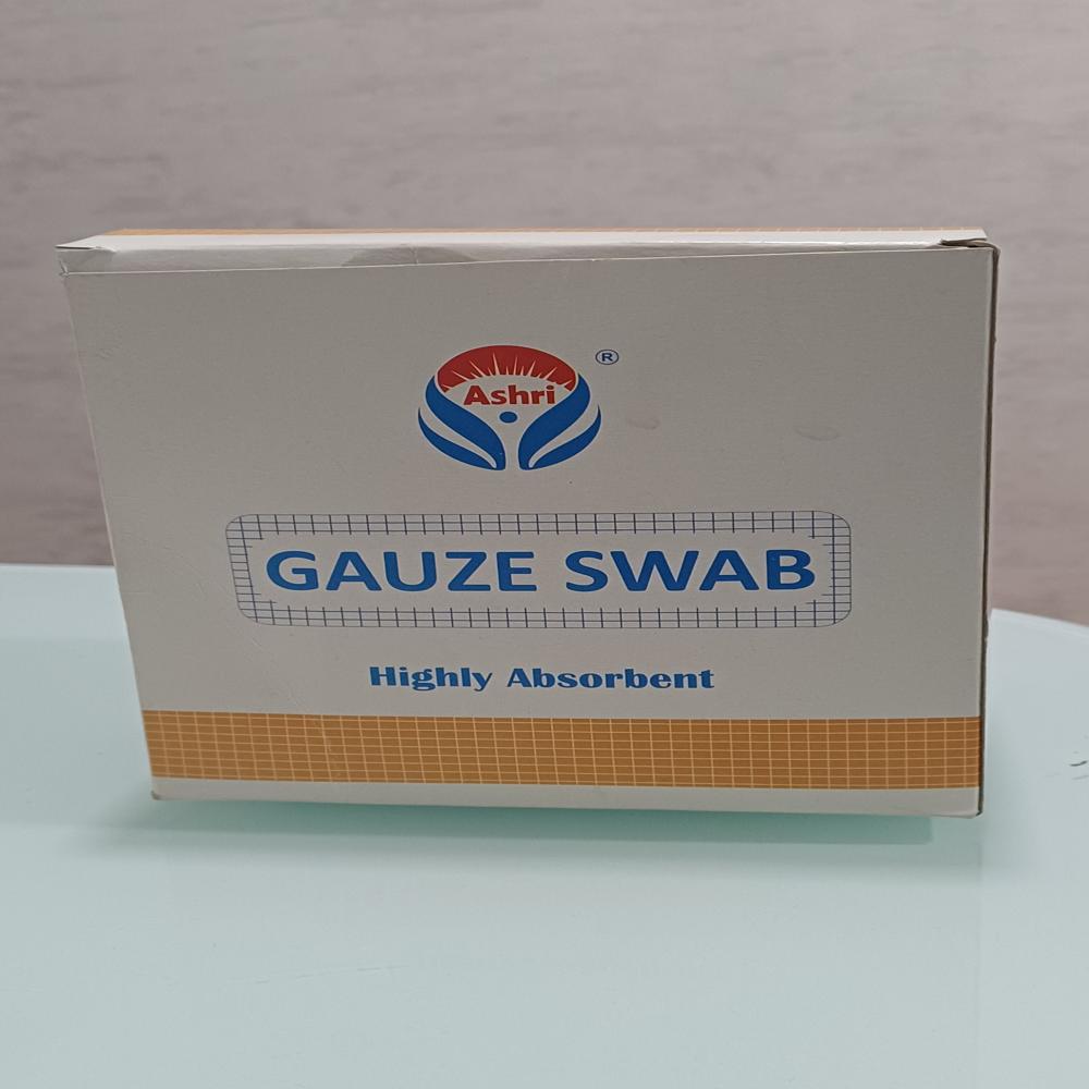 Gauze Swab - 100% Cotton, White, Disposable | Medical Grade, Soft Texture, High Absorbency, Ideal For Wound Care And Dressing