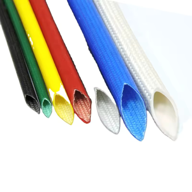 Polyurethane Coated Fiberglass Sleeves - Color: Red