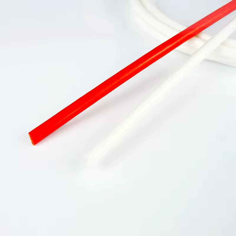 Polyurethane Coated Fiberglass Sleeves - Color: Red