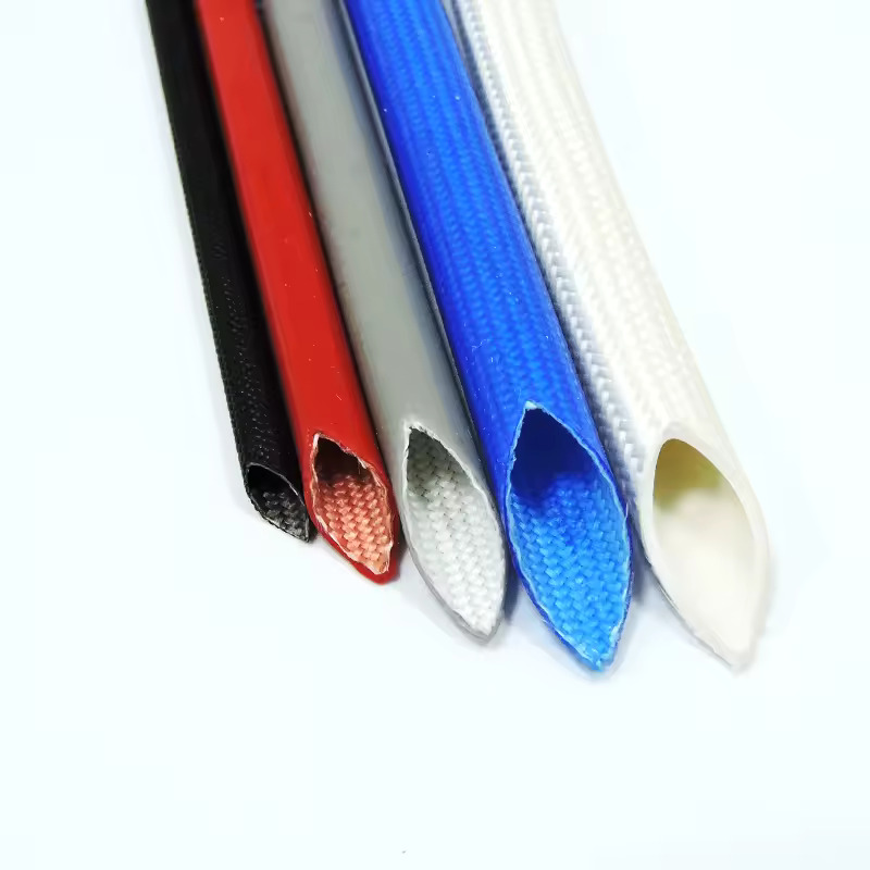 Polyurethane Coated Fiberglass Sleeves - Color: Red