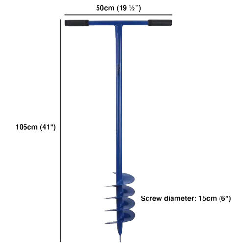 Hand Manual Earth Auger Drill Bit - Diameter: 15 Centimeter (Cm)