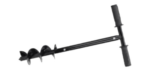 Black T Shaped Hand Operated Petrol Manual Earth Auger Drill Bit, 4 Inch - Feature: Simple Control
