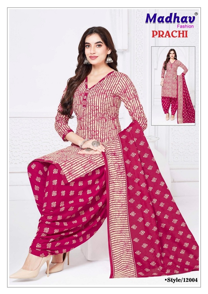 Madhav Prachi Vol-12  Dress material