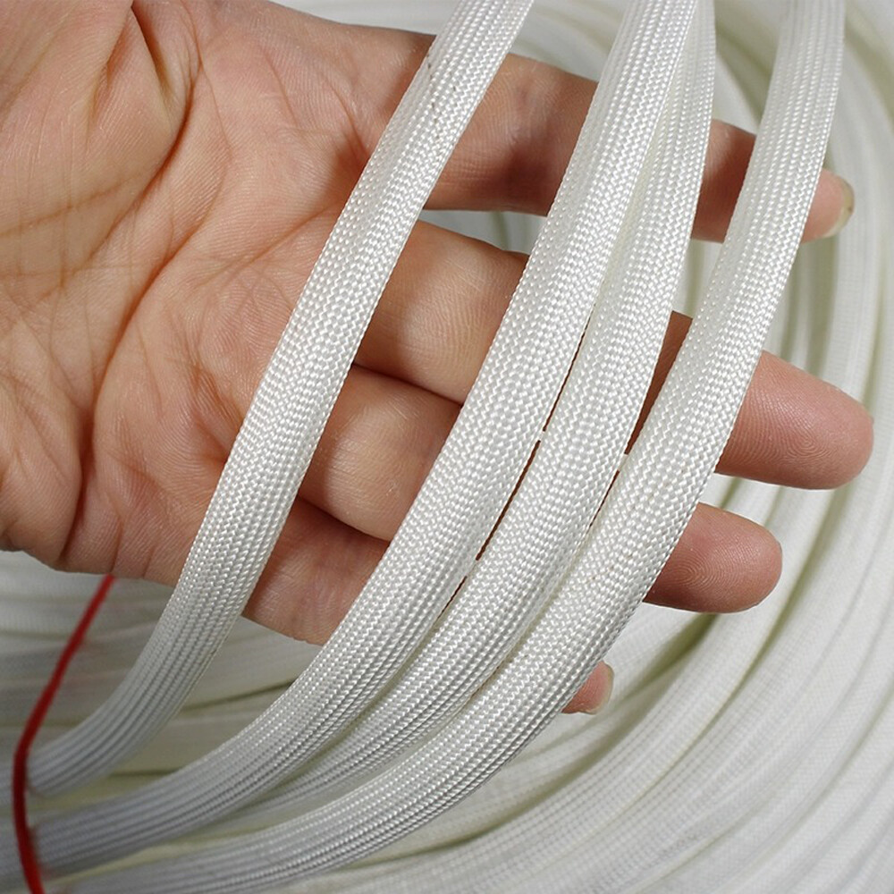 Braided Unvarnished Fiberglass Sleeve