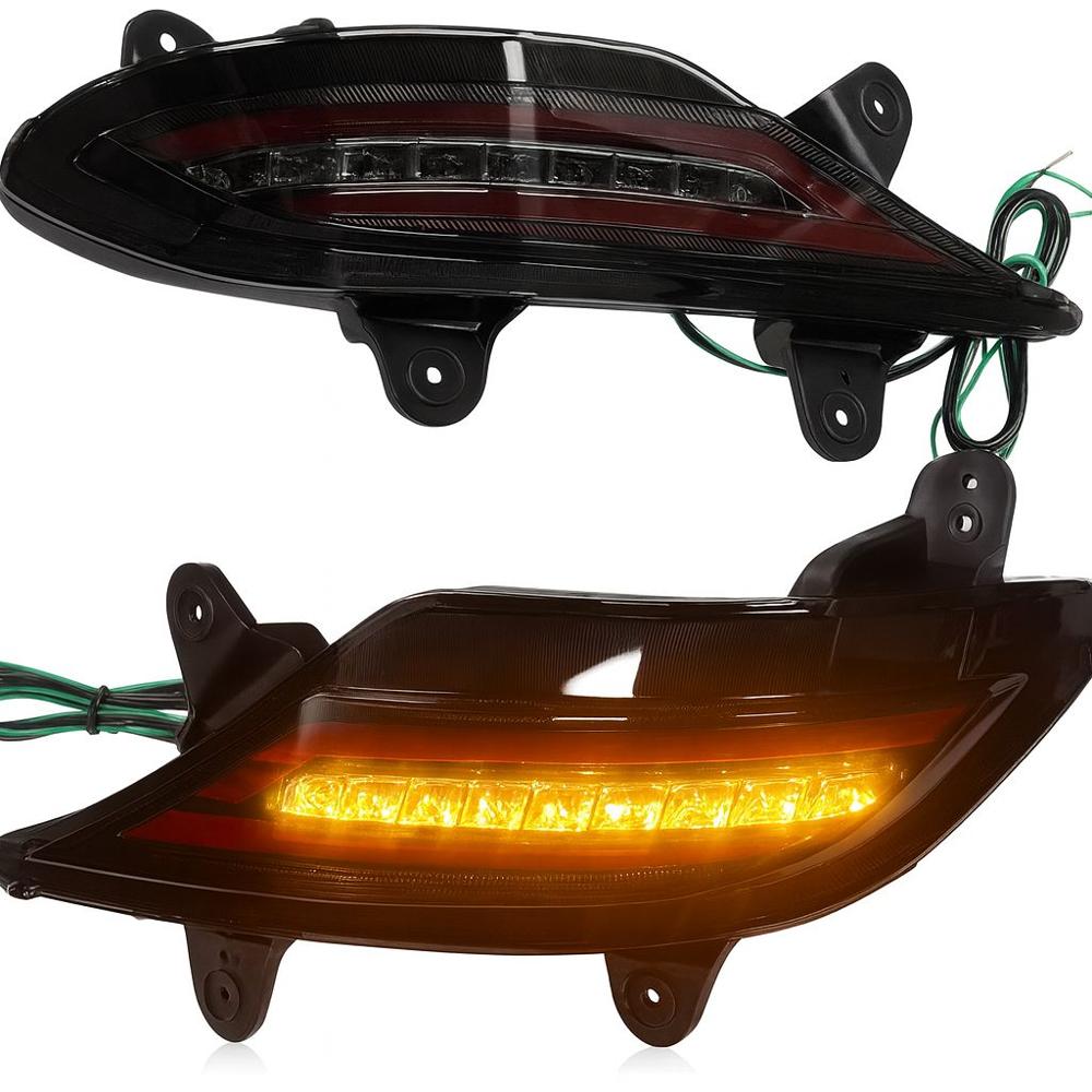 K D Led Bumper Reflector Lights For Hyundai Creta 2020-2024 / Alcazar 2021-2023, Left & Right Side - Dimension (L*w*h): 30*30*15 Centimeter (Cm)