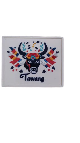 Garment Rubber Silicon Label - Color: White