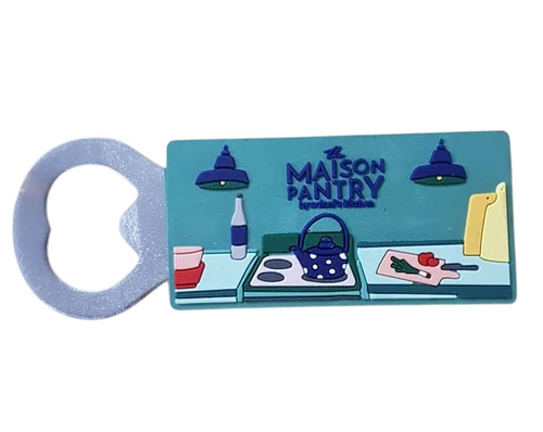 Bottle Opener With Fridge Magnet - Shape: Rectangle