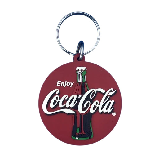 3D Silicone Rubber Keychain - Color: Red
