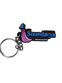 Silicone Rubber Keychain - Color: Multicolor