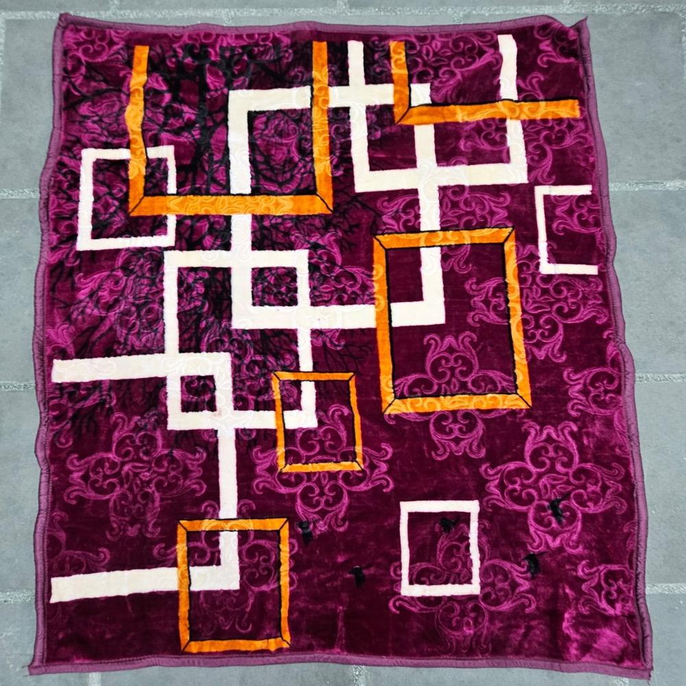 Printed Mink Blanket - Color: Multi Color