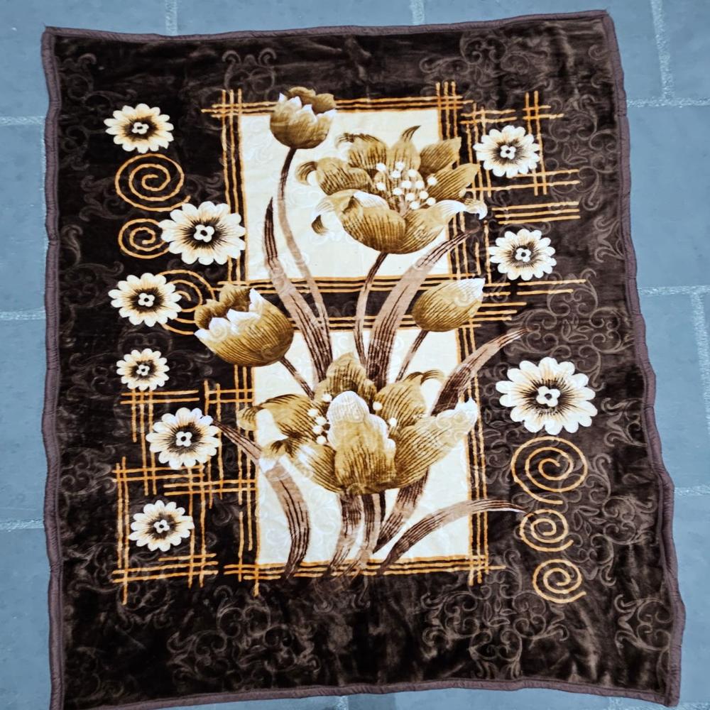 Printed Mink Blanket - Color: Multi Color