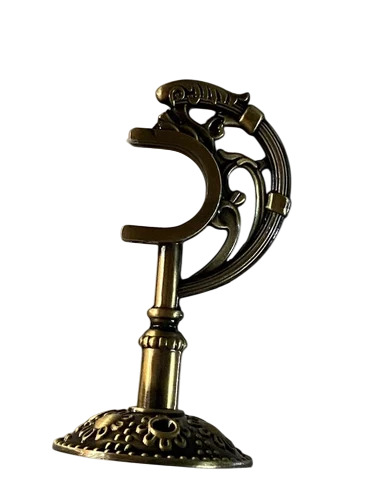 3.3 Inch Brass Curtain Finial - Color: Yellowish Brown