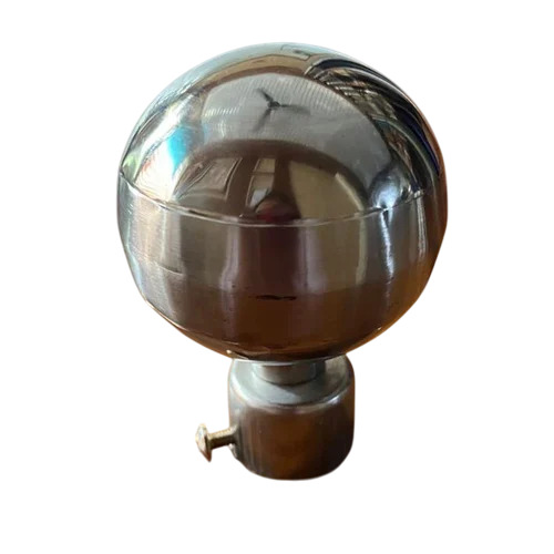 3.8 Inch Stainless Steel Curtain Finial - Color: Silver