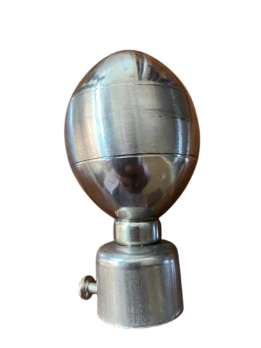 3 Inch Stainless Steel Curtain Finials - Color: Silver